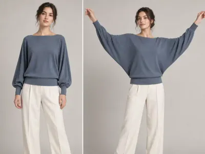 Batwing and Dolman Sleeve Draping